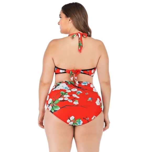 NWT! Sexy Floral Swimsuit Bikini Bathing Suit - Picture 7 of 7